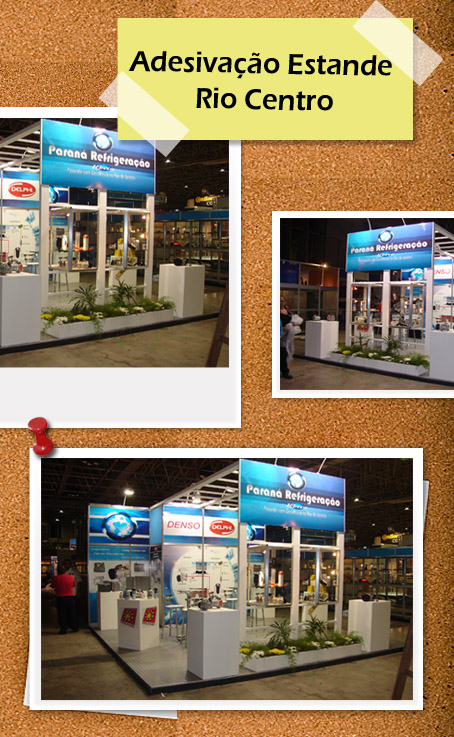 adesivo - grande formato - estande