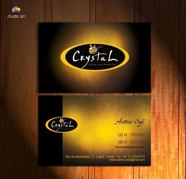 Modelo Cartão de Visita Crystal