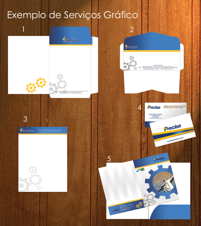 Criação de Papelaria e Impressão